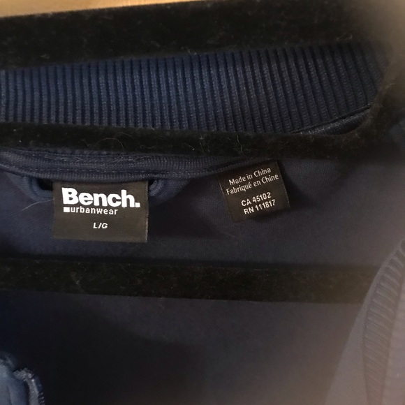 BENCH Navy Blue Full-Zip Activewear Sweater Jacket - Womens Large - Picture 6 of 8